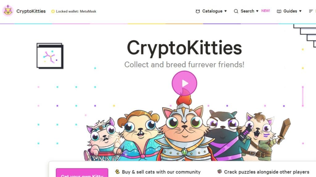 cryptokitties homepage