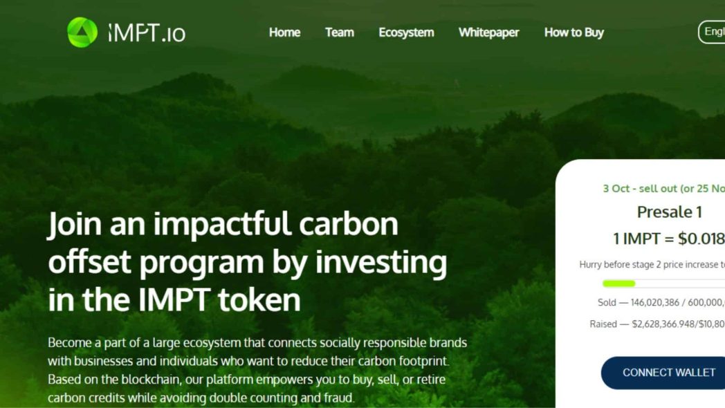 IMPT - La prevendita del token IMPT, green ed eco-sostenibile