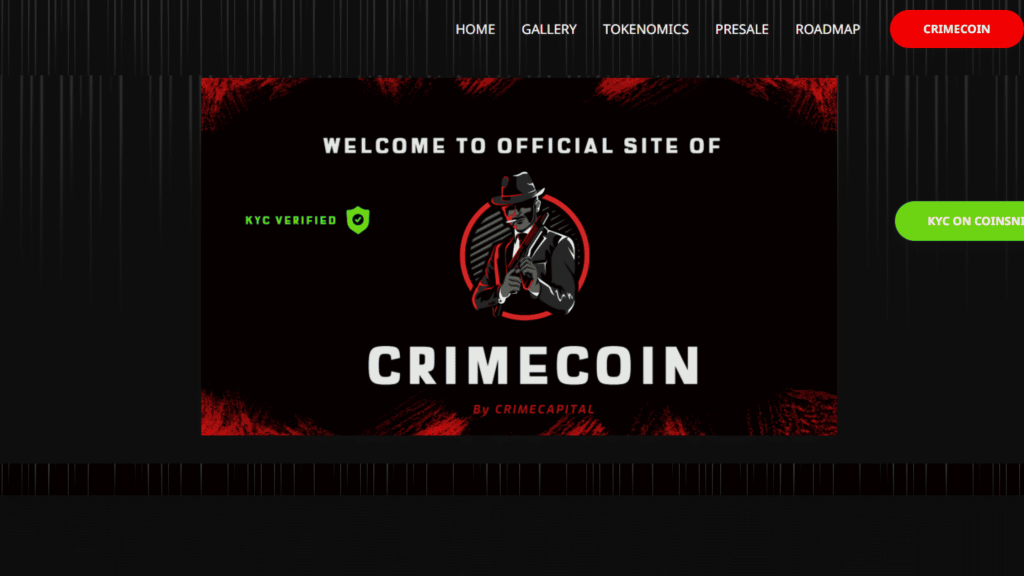 CrimeCoin - In crypto presale, la meme coin che si ispira ai boss criminali più popolari