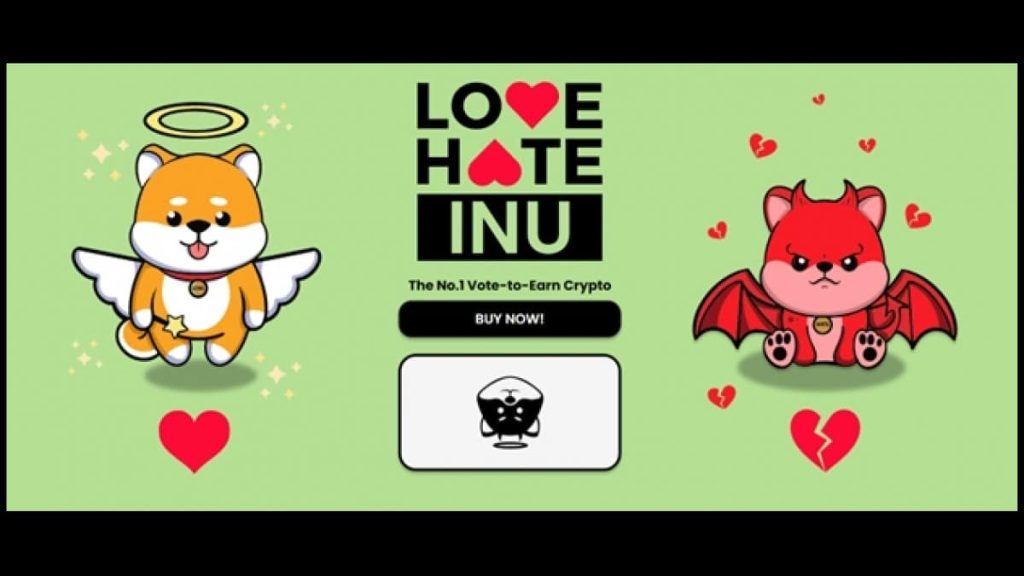 Love Hate Inu - piattaforma meme coin e web 3.0