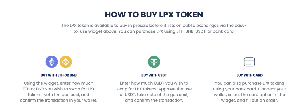 Come comprare il token LPX