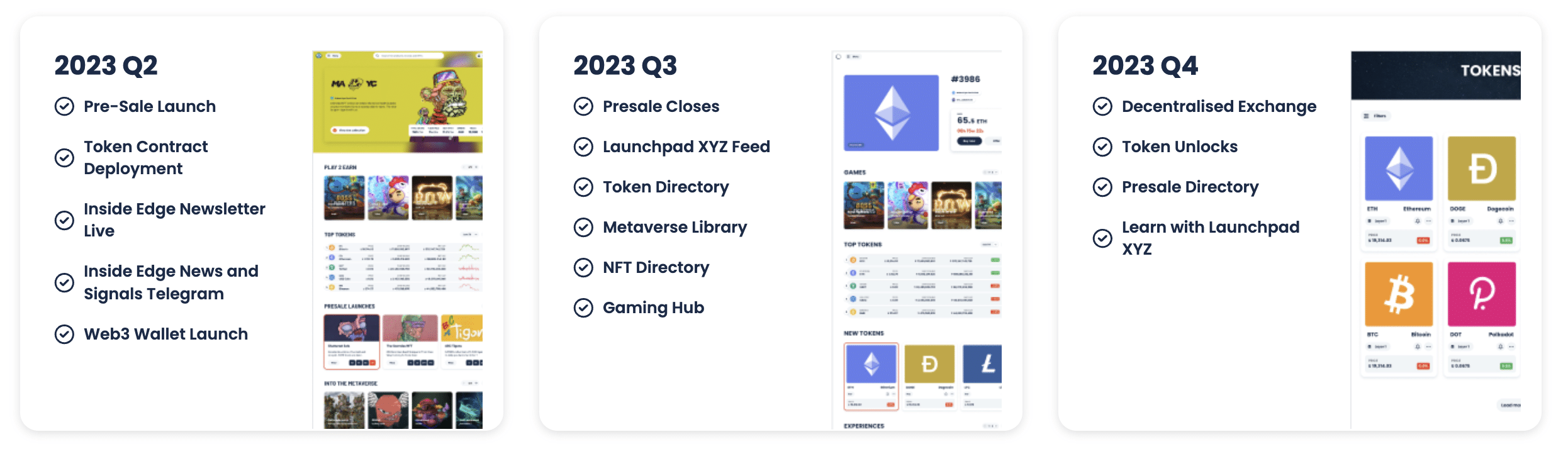 Roadmap Launchpad XYZ