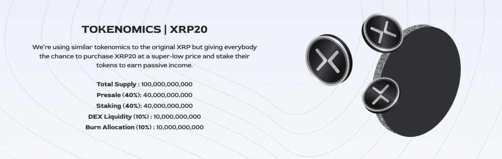 XRP20 tokenomica