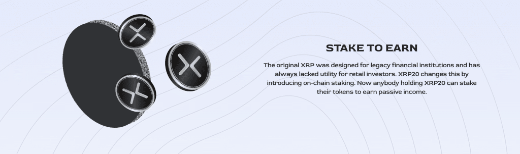 XRP20 - lo stake to earn
