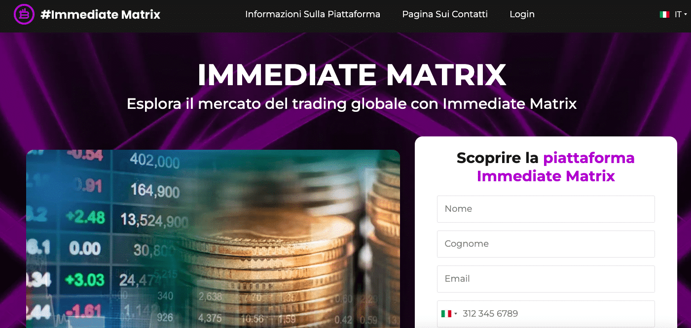 Immediate Matrix recensioni: home page