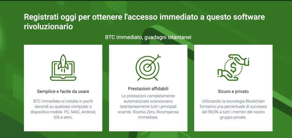 che cos’è Immediate Bitcoin