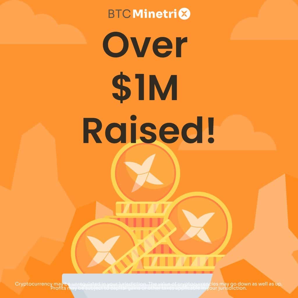 Bitcoin Minetrix - 1 milione di dollari raccolti