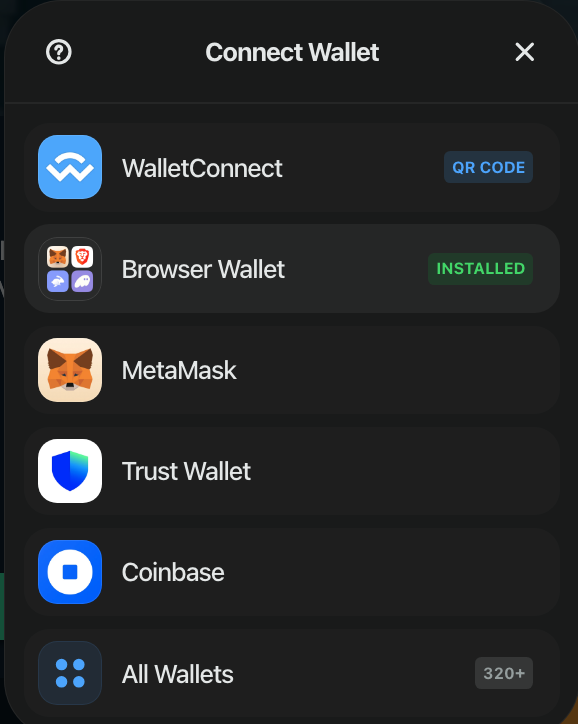 Mega Dice - collega il portafoglio