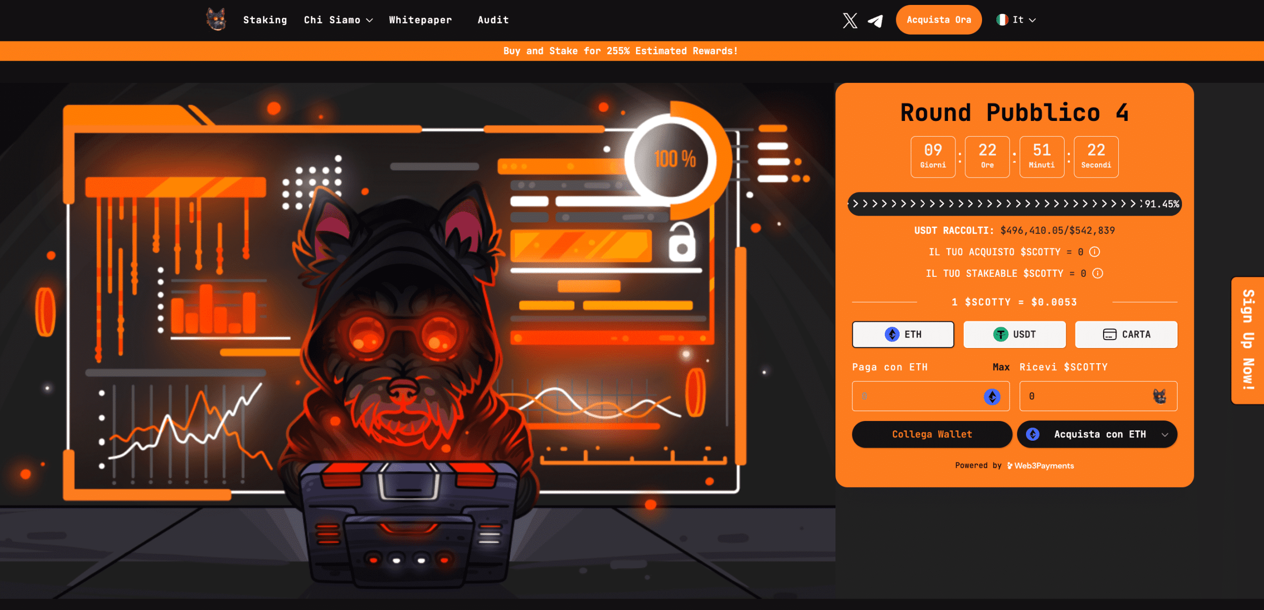 Homepage Spotty AI presale