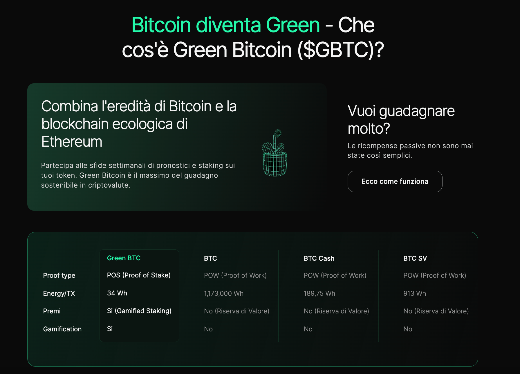 Cos'è Green Bitcoin