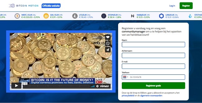 Bitcoin Motion website