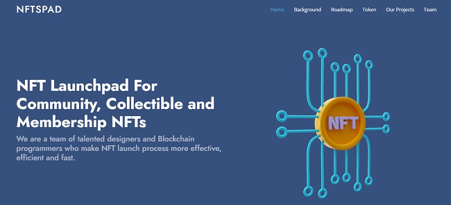 NFT Launchpad website