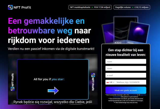 NFT Profit website