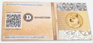 Dogecoin paper wallet