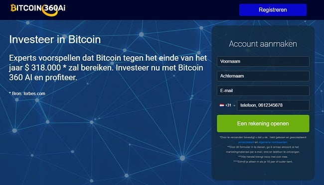 Bitcoin 360 Ai website