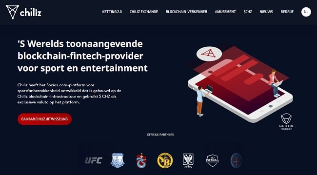 Chiliz website