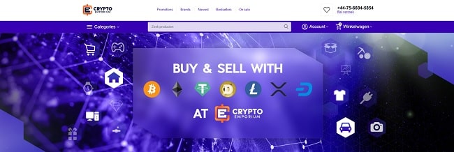 Crypto Emporium website