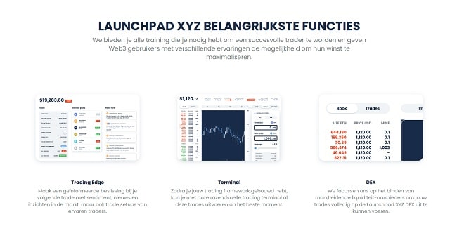 Launchpad XYZ belangrijkste functies