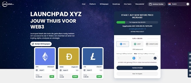 Launchpad XYZ website