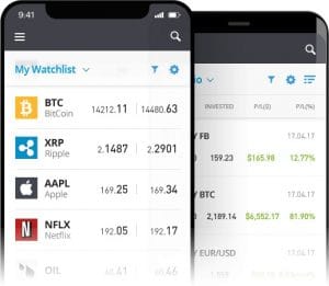 Aplikacja mobilna eToro