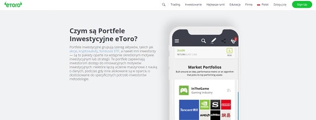 Portfele inwestycyjne eToro