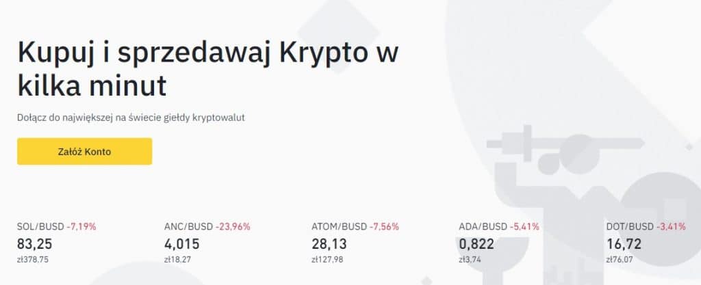 kupuj kryptowaluty na binance
