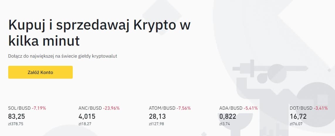 kupuj kryptowaluty na binance