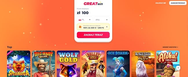 Greatwin-strona-glowna - krypto casino