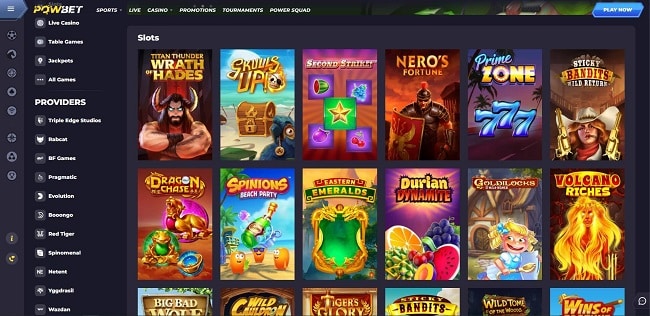 Powbet-strona-glowna - krypto casino