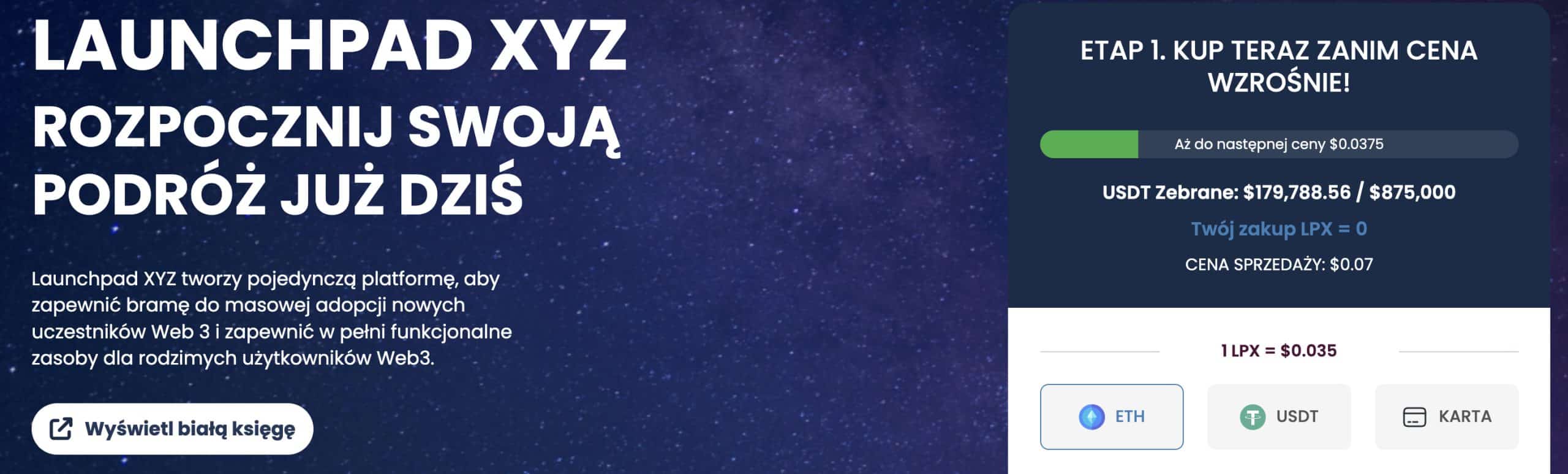 Launchpad XYZ main page