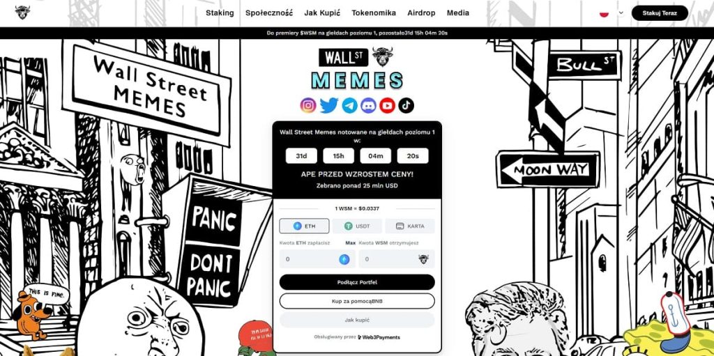 Wall Street Memes strona glowna