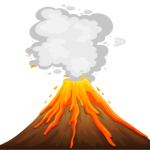 grafika wulkanu z projektu $SMOG