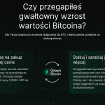 green bitcoin - ilustracja