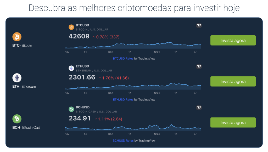 Immediate Core - Negocie múltiplas criptomoedas