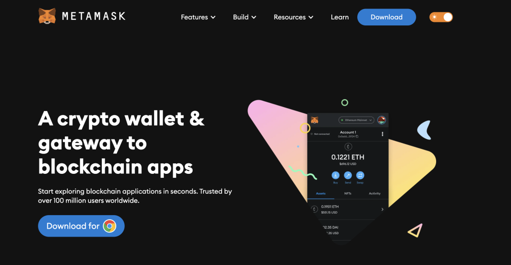 Carteira de criptomoedas MetaMask