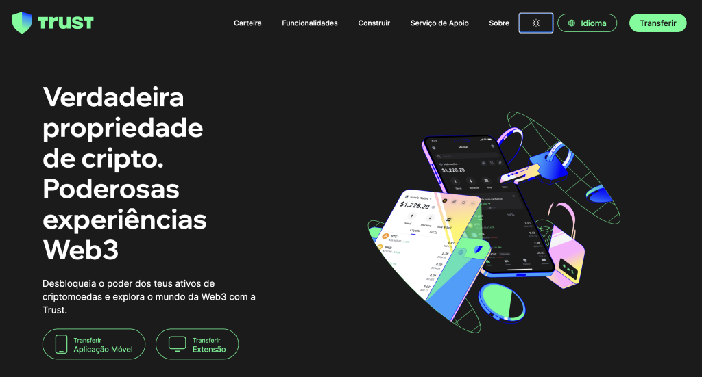 Carteira de criptomoedas Trust Wallet