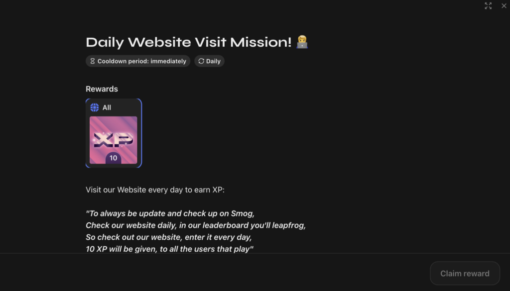 Conclua tarefas diárias