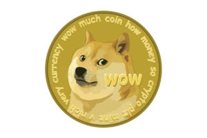Logo criptomonedă Dogecoin