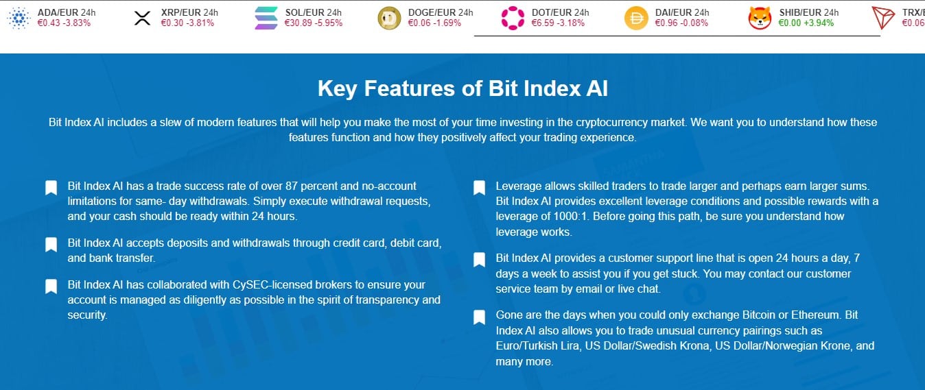 Caracteristicile cheie ale Bit Index AI