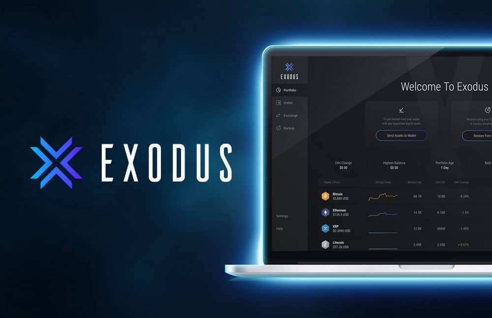 Exodus - prezentare platformă - Ethereum portofele