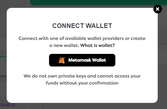 Connect NFT Launchpad Wallet