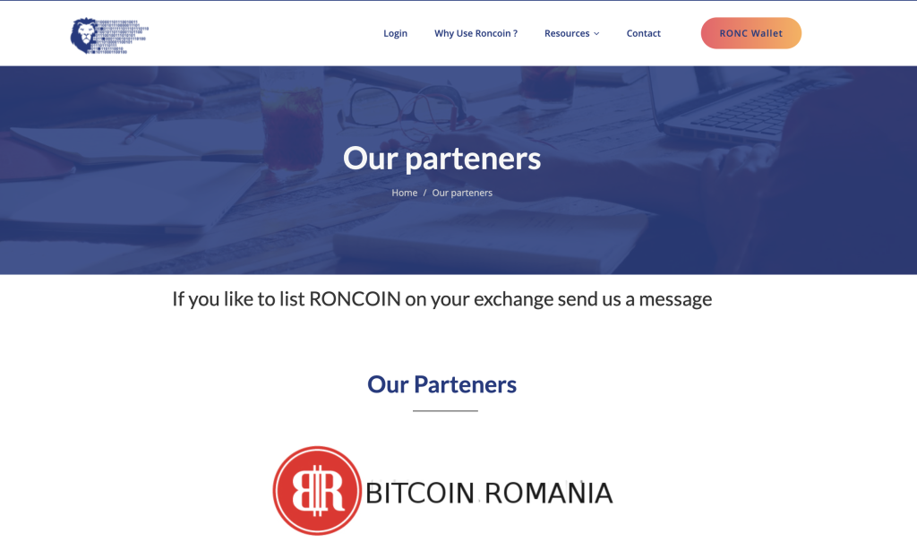 Roncoin-criptomonedă-românească-parteneri Bitcoin Romania