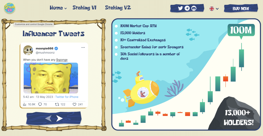 tweet si specificatii Sponge V2