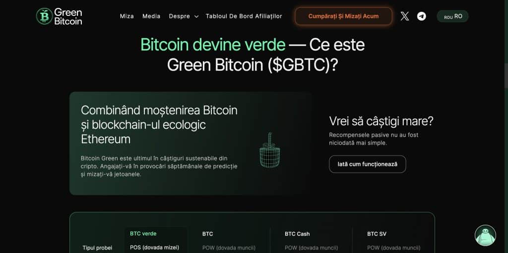 Prezentare Green Bitcoin