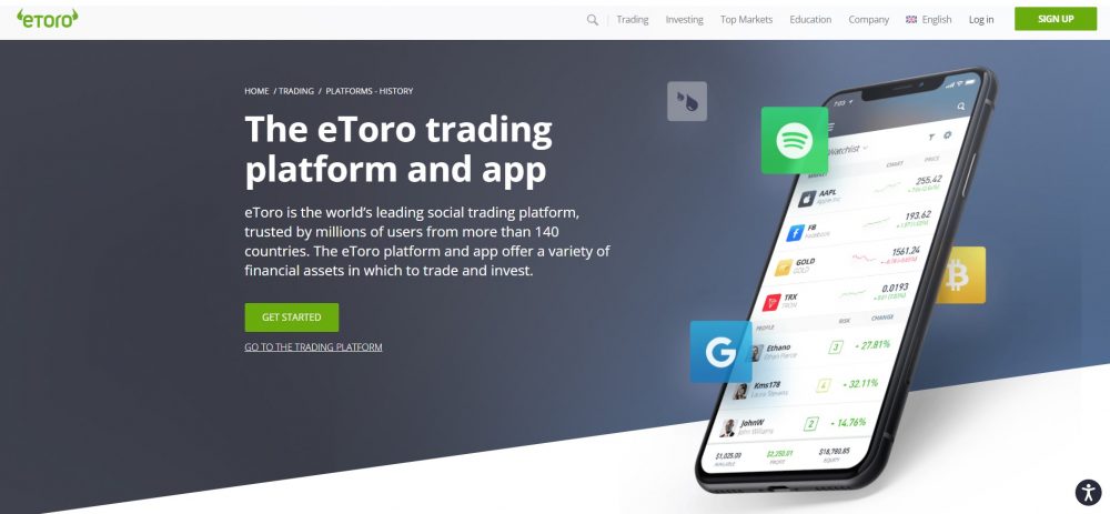 eToro Aplikacija
