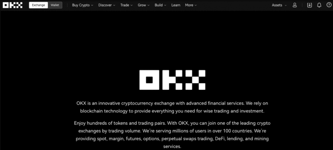 OKX platforma na obchodovanie