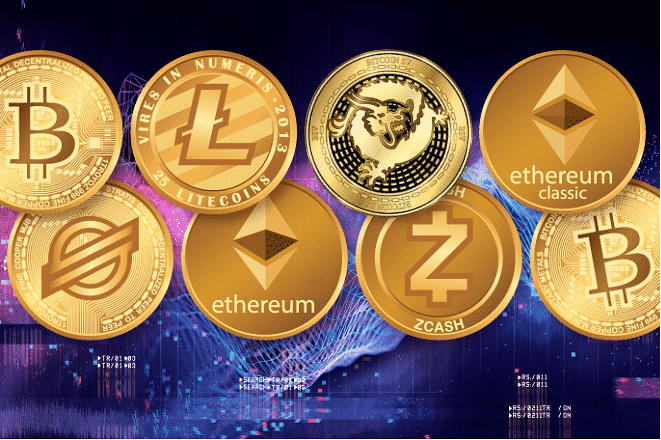 altcoiny - ethereum, litecoin, bitcoin, z-cash