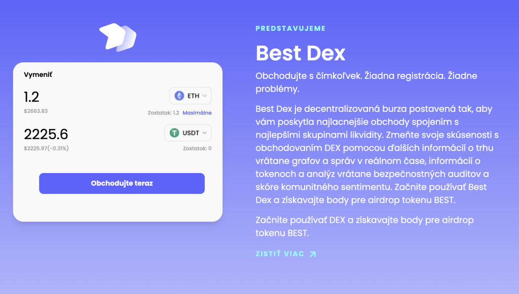 Best DEX - Best Wallet