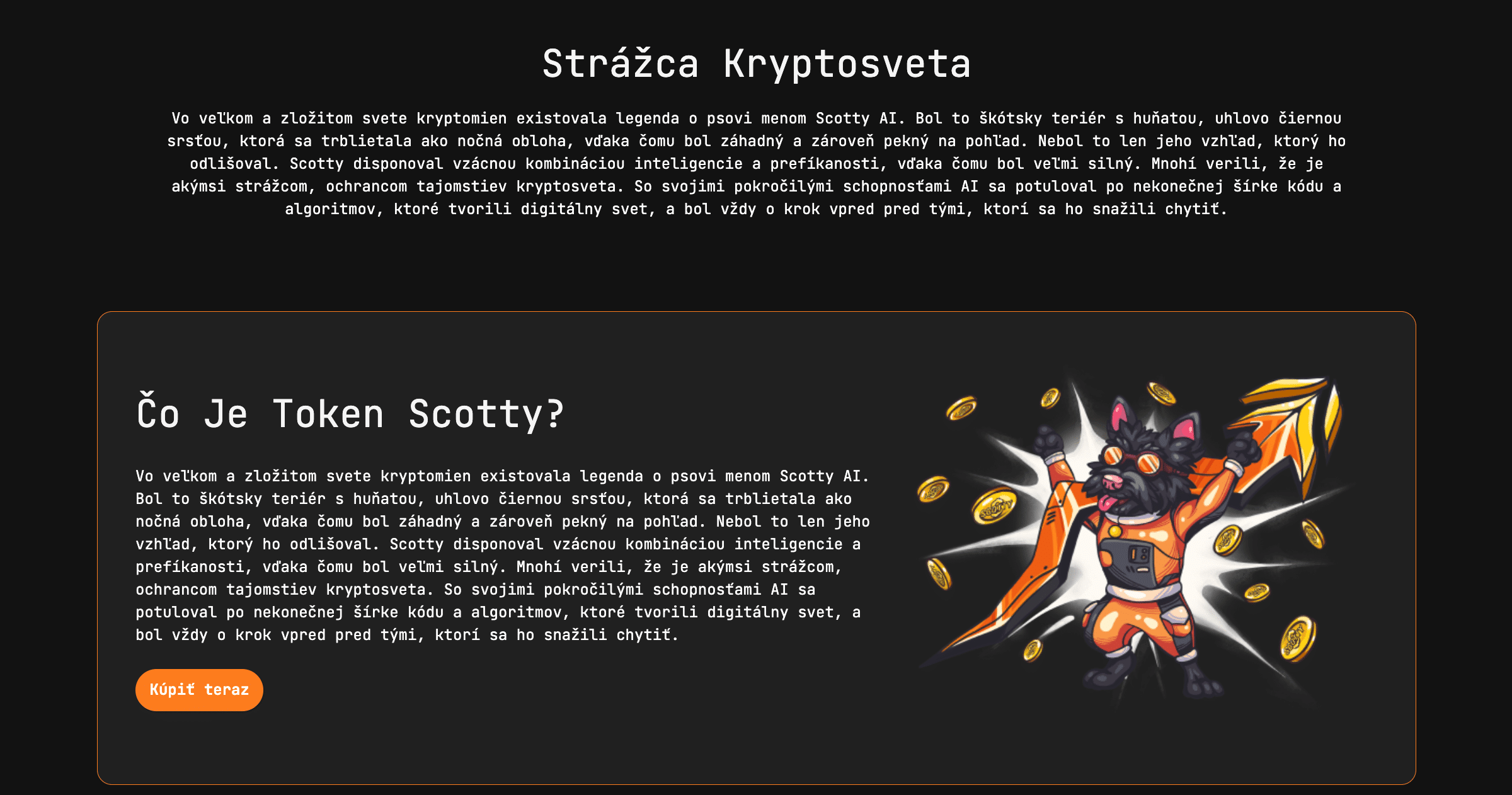 charakteristika Scotty the AI