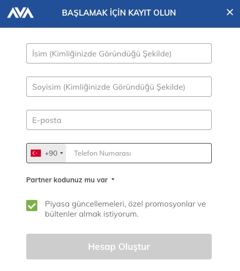 1. Adım: Bir hesap açın ve kimliğinizi yükleyin